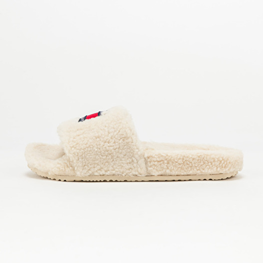 Women's shoes TOMMY JEANS Flag Pool Slide Smooth Stone Footshop