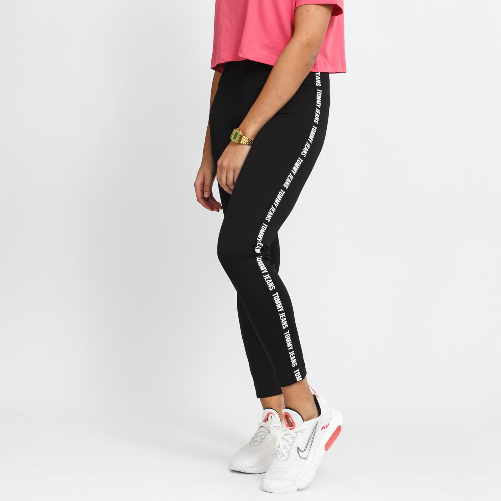 Leggings TOMMY JEANS W Skinny Tape Legging Black Footshop