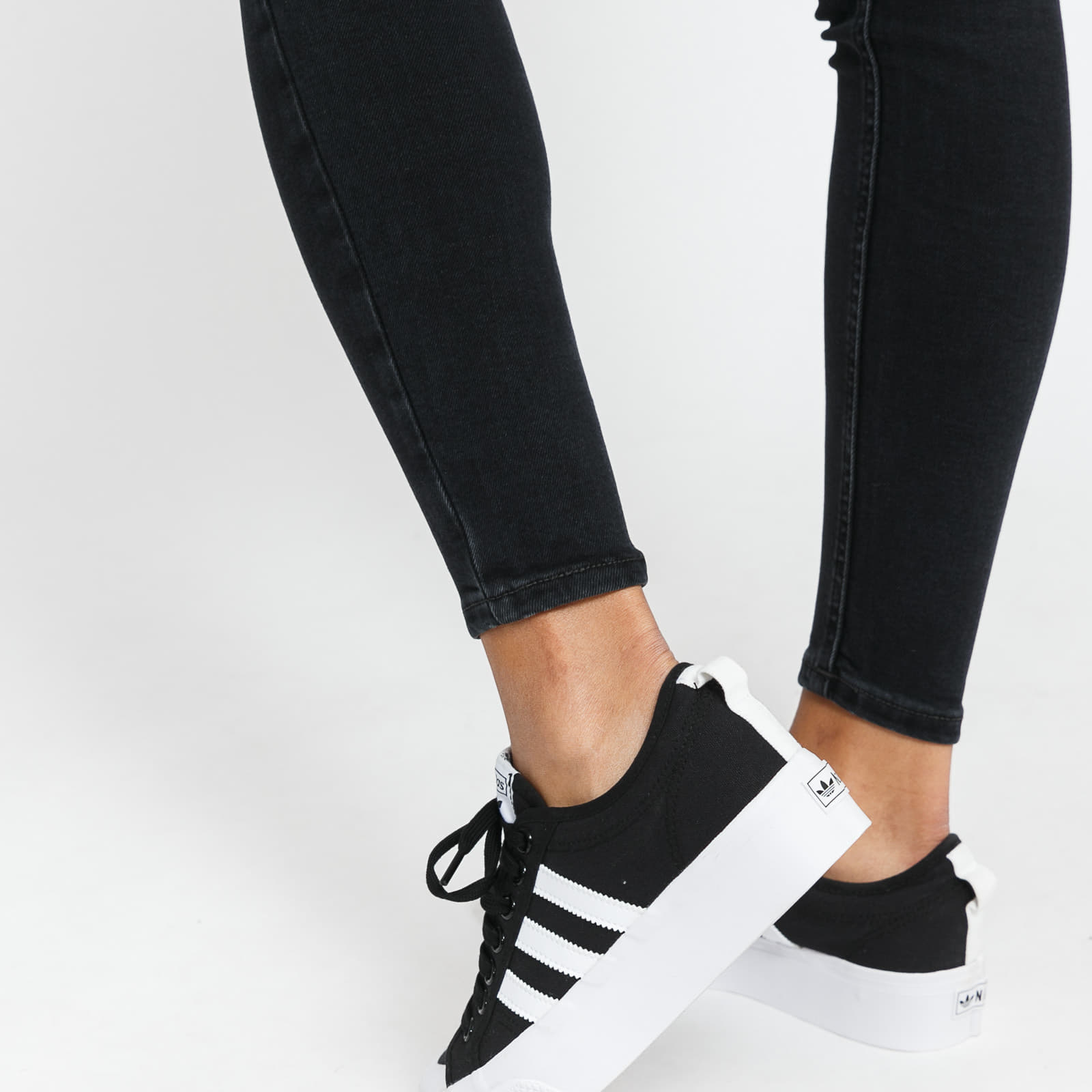 Kelnės TOMMY JEANS Nora Mid Rise Skinny Jeans Denim Black