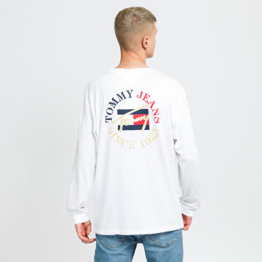 T-shirts TOMMY JEANS M Vintage Circular LS Tee White | Footshop