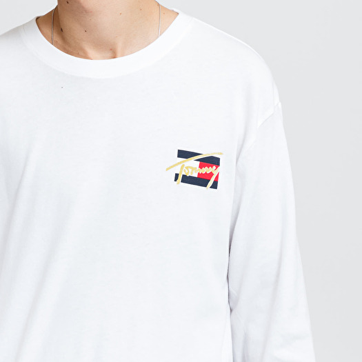 T-shirts TOMMY JEANS M Vintage Circular LS Tee White | Footshop
