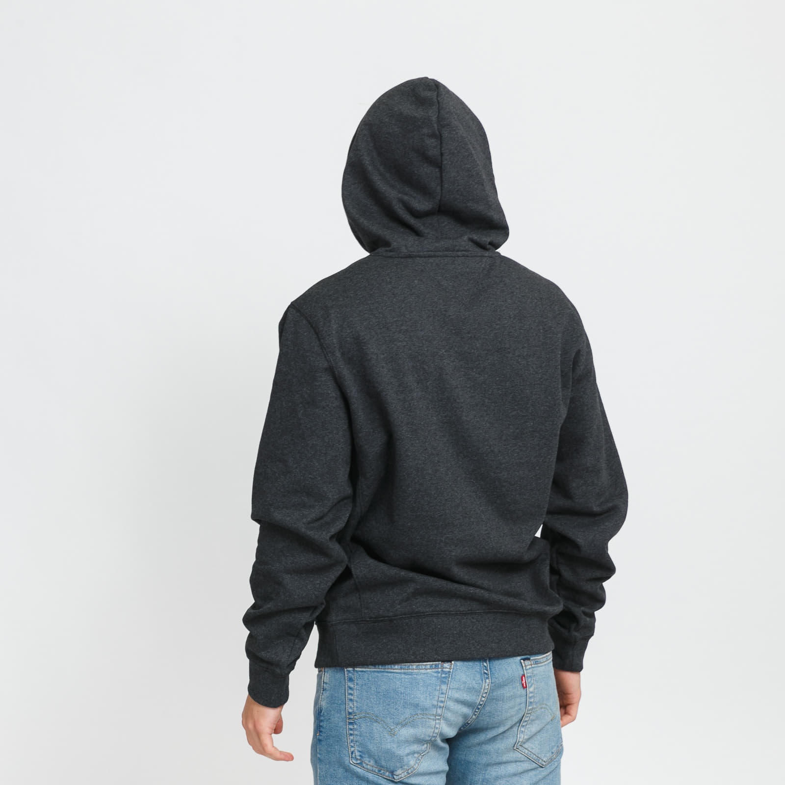 Sudaderas TOMMY JEANS M Straight Logo Hoodie Melange Black