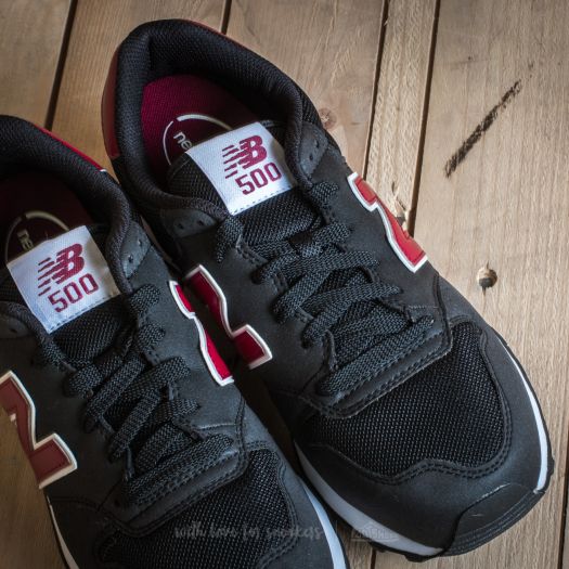 New balance 500 red black deals