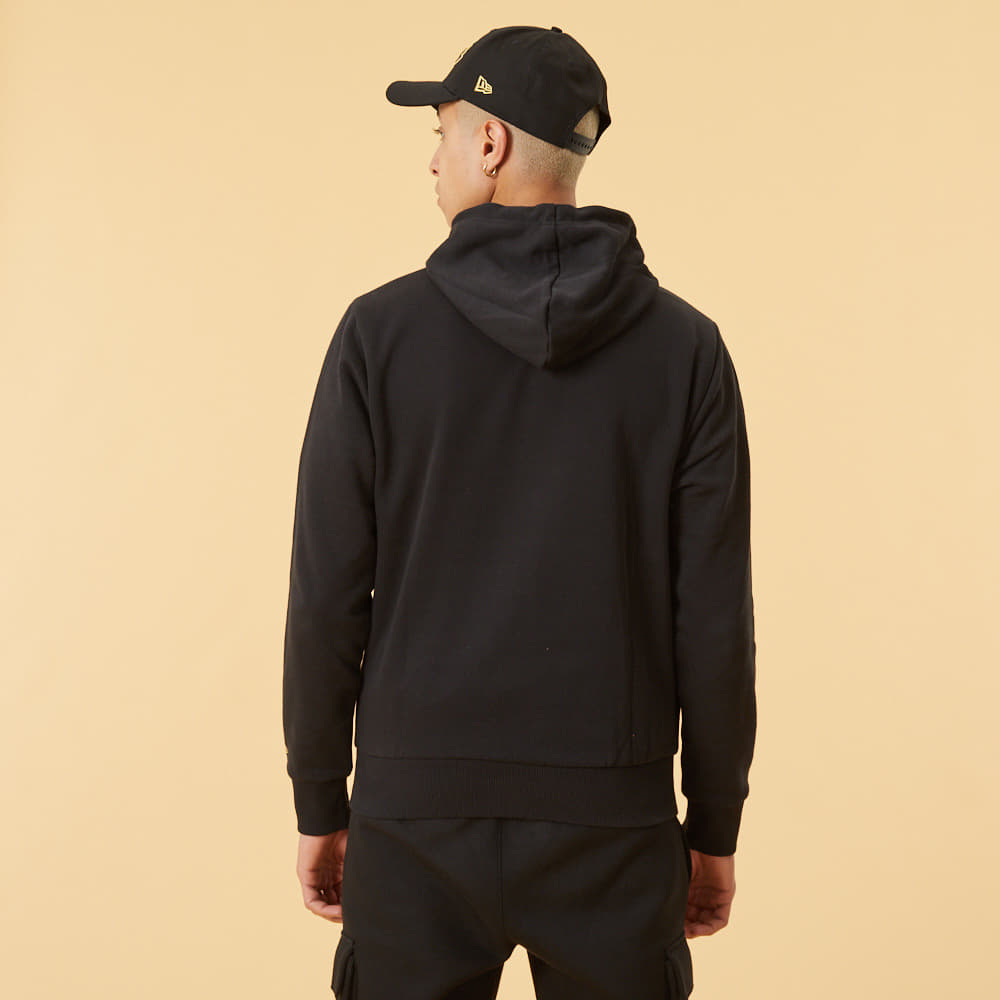 Hoodies and sweatshirts  New Era LA Lakers Metallic Logo Black Hoodie Black