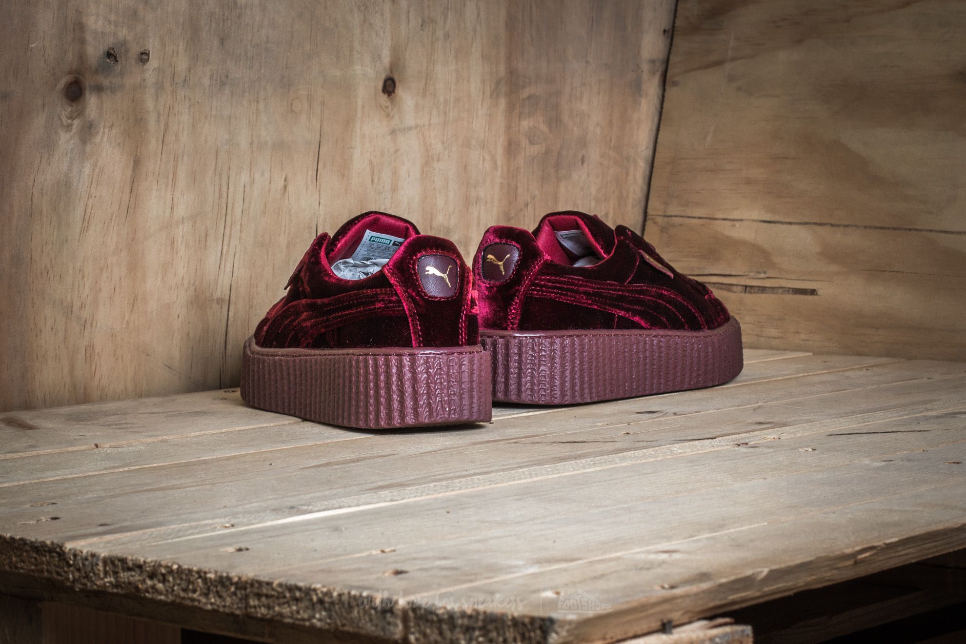 Rihanna creepers red velvet sales