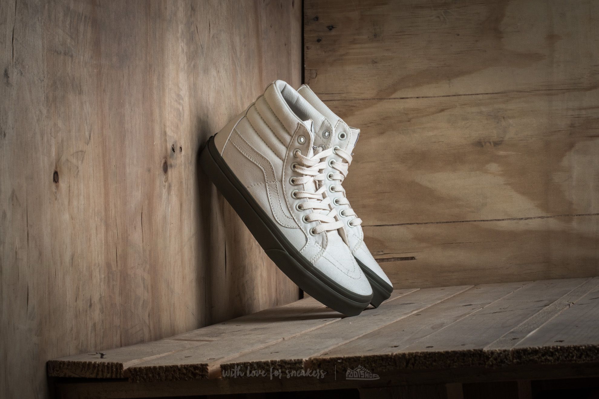 Men's shoes Vans Sk8-Hi Reissue Vansguard Classic White/ Ivy Green