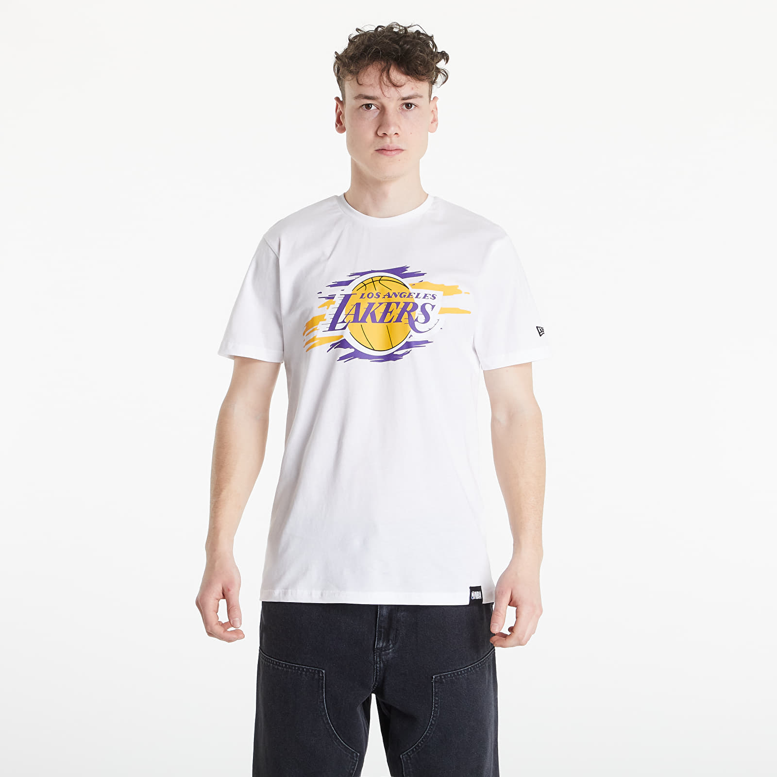 T-skjorter New Era NBA Tear Graphic Tee Los Angeles Lakers White