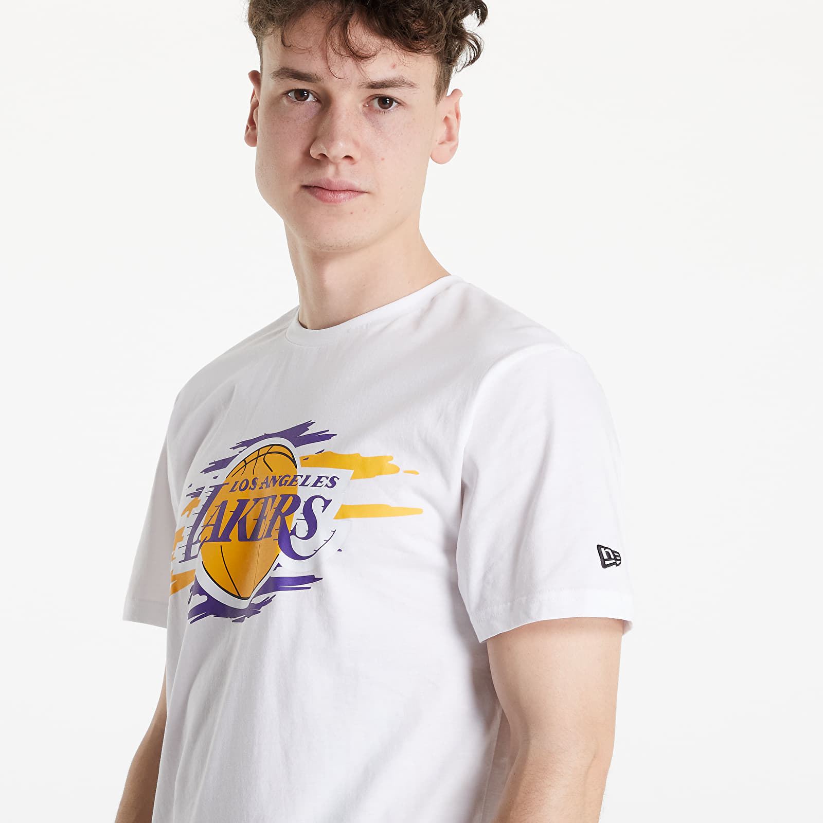 T-skjorter New Era NBA Tear Graphic Tee Los Angeles Lakers White