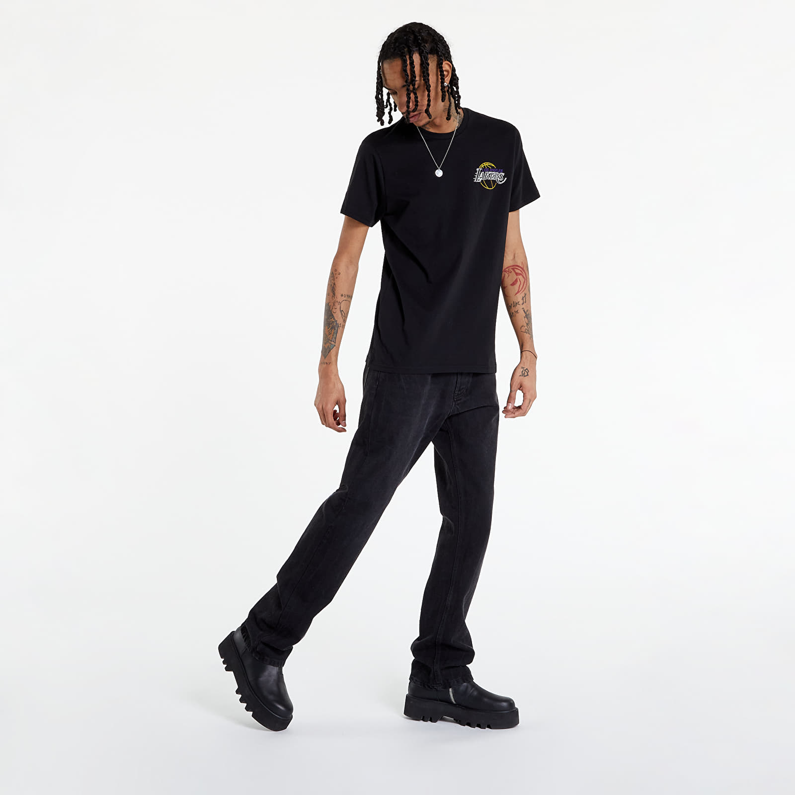 T-Shirts New Era NBA Neon Graphic Tee LA Lakers Black