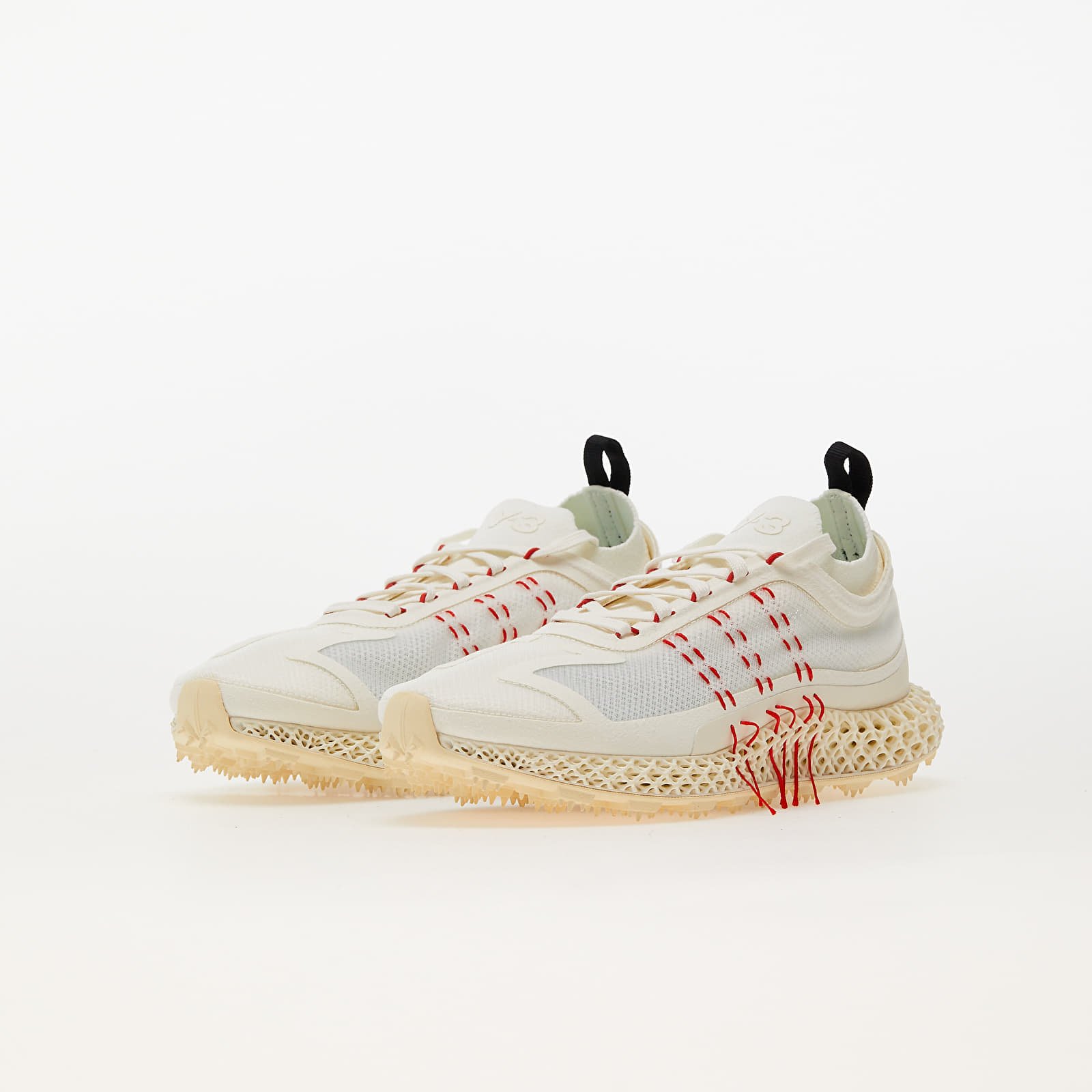 Men's shoes Y-3 Runner 4D Halo Core White/ Red/ Bright Cyan