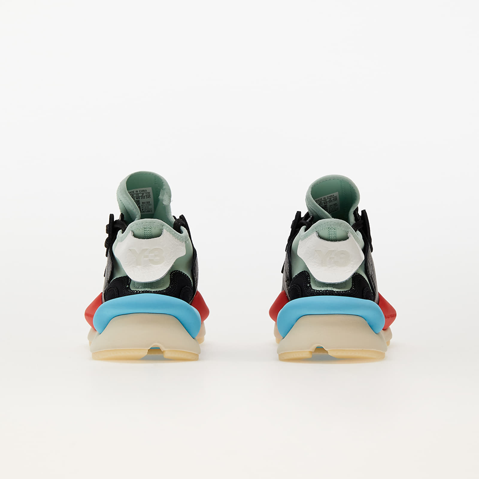 Men's shoes Y-3 Kaiwa Black/ Blush Green/ Red