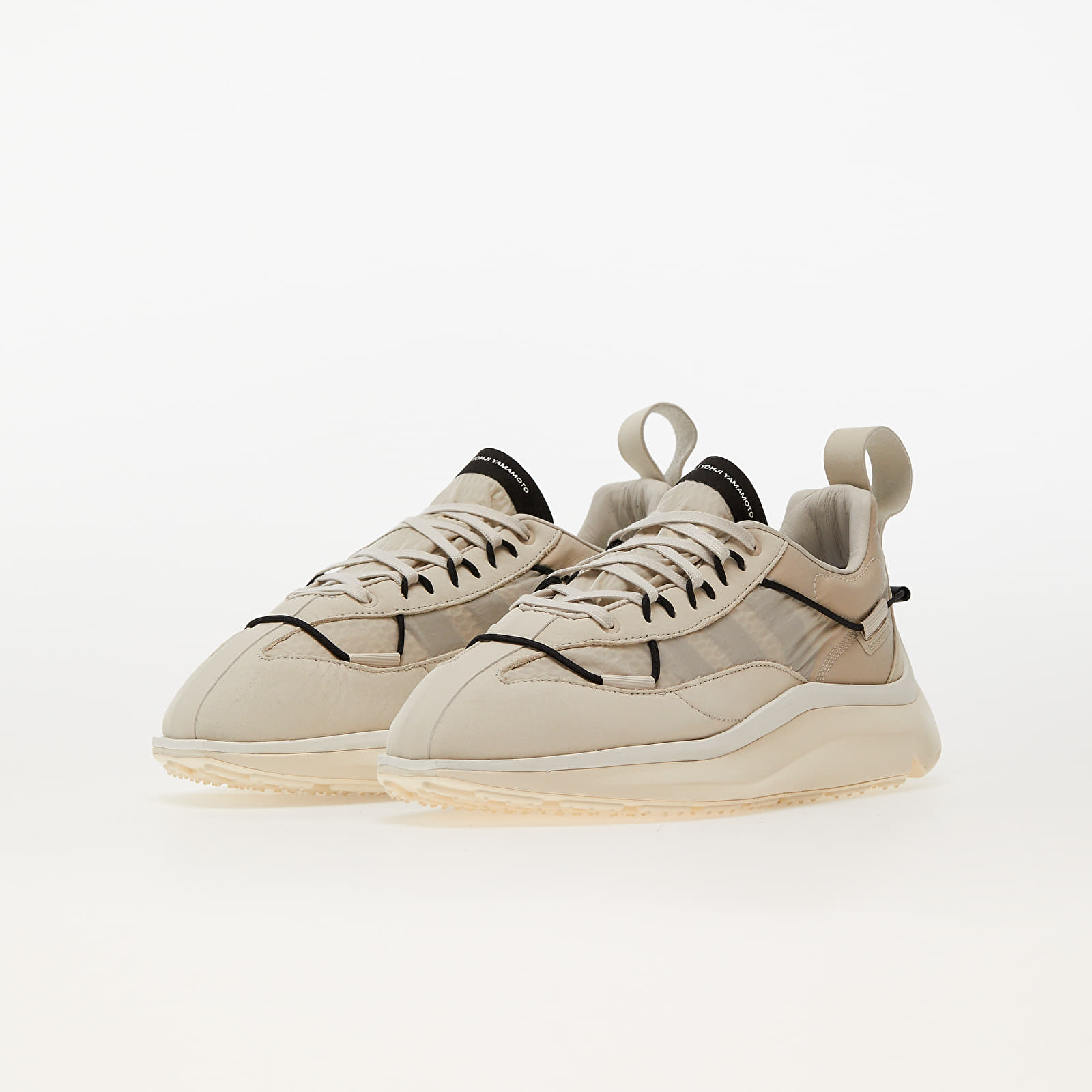 Încălțăminte și sneakerși pentru bărbați Y-3 Shiku Run Talc/ Black/ Clear Brown