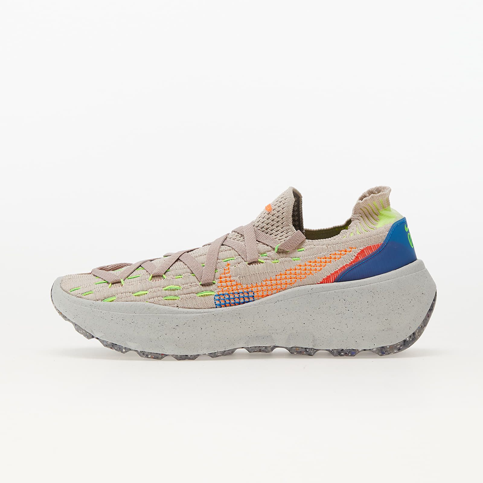 Damen Sneaker und Schuhe Nike W Space Hippie 04 Cave Stone/ Total Orange-Photo Blue