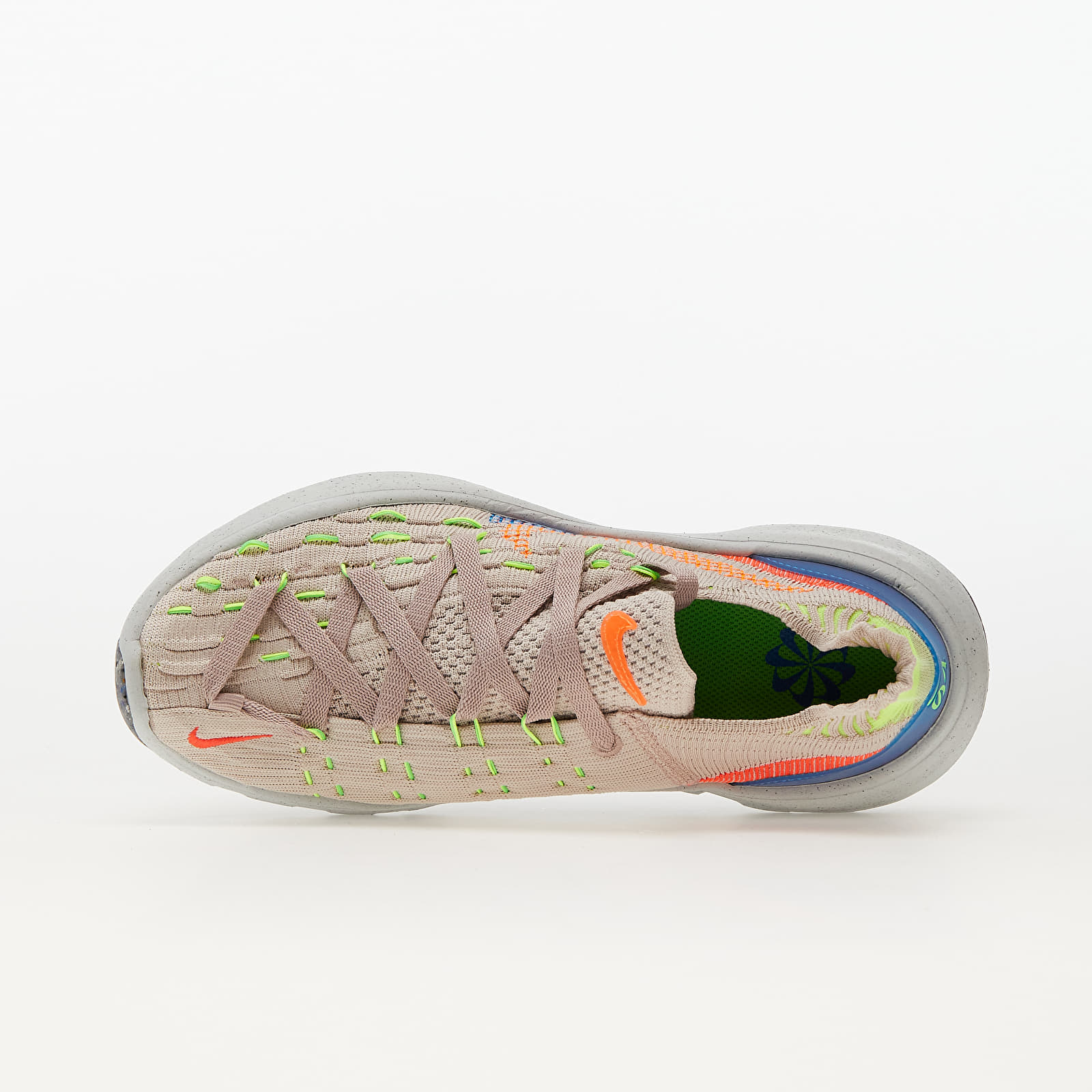 Damen Sneaker und Schuhe Nike W Space Hippie 04 Cave Stone/ Total Orange-Photo Blue