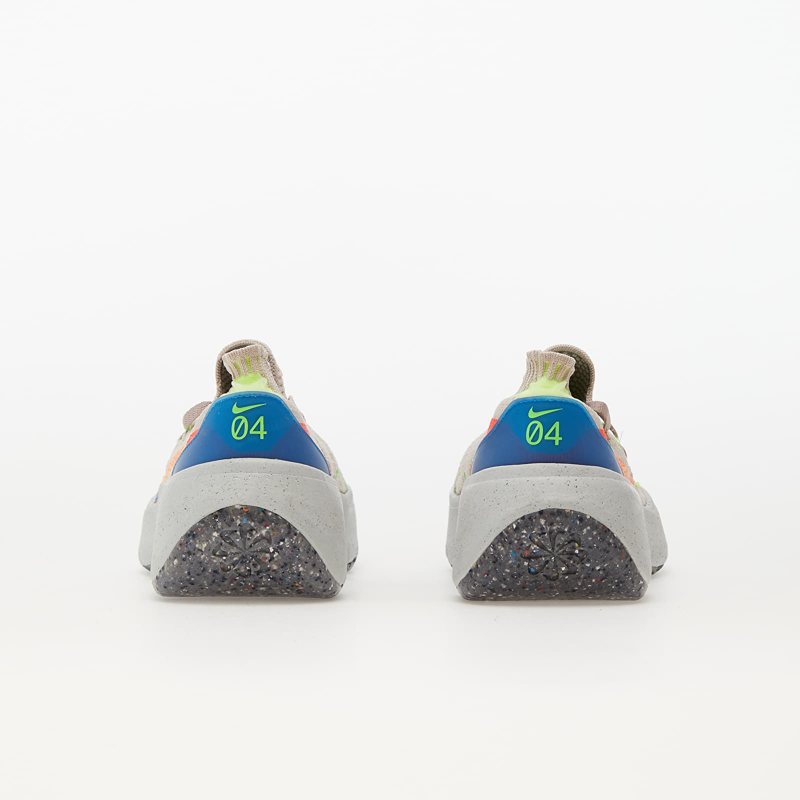 Damen Sneaker und Schuhe Nike W Space Hippie 04 Cave Stone/ Total Orange-Photo Blue