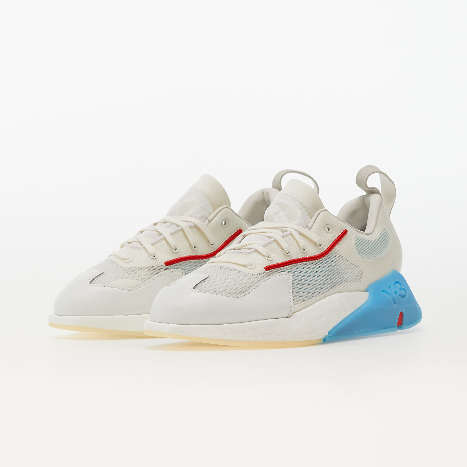 Men's shoes Y-3 Orisan Core White/ Bright Cyan/ Red