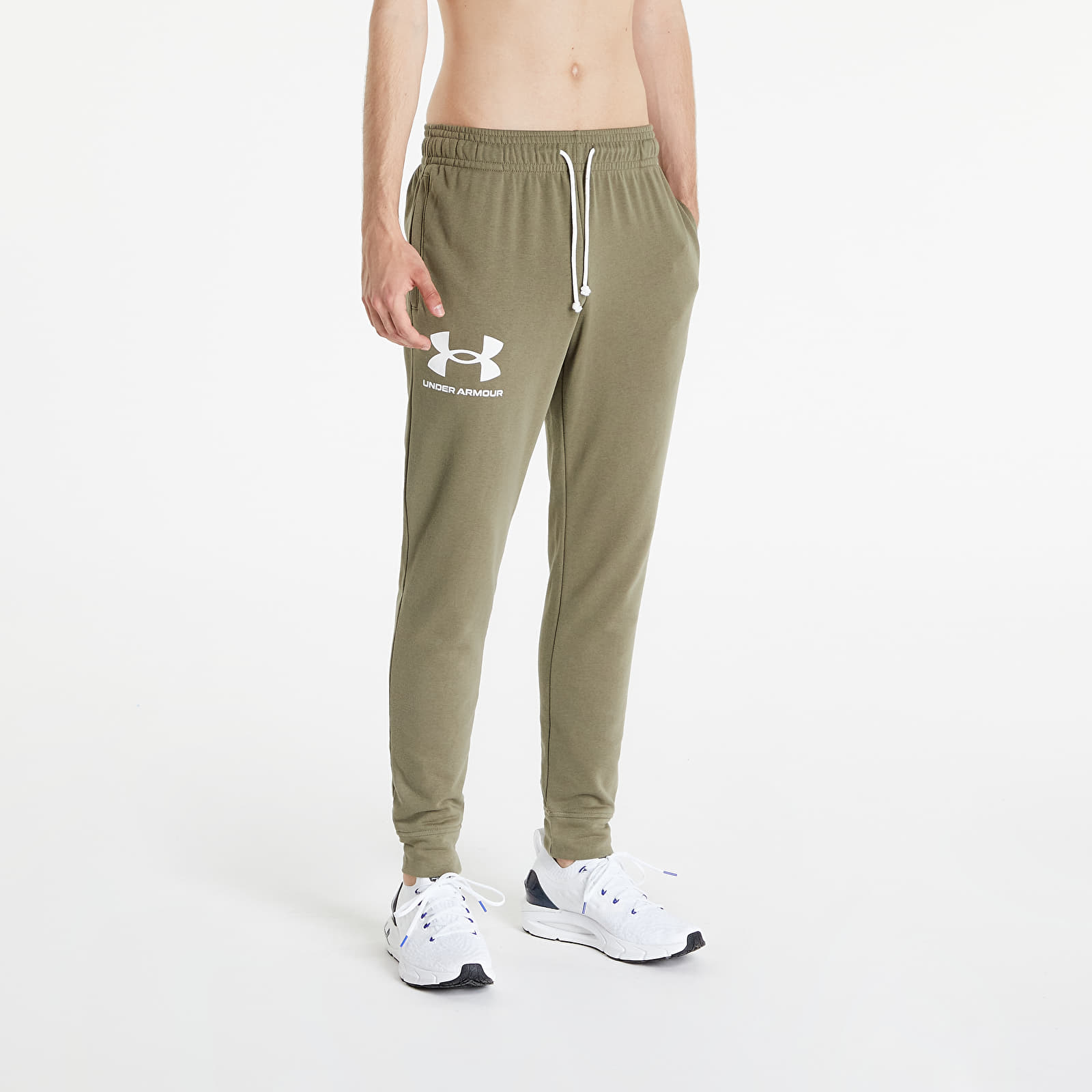 Pants and jeans Under Armour Rival Terry Jogger Tent/ Onyx White