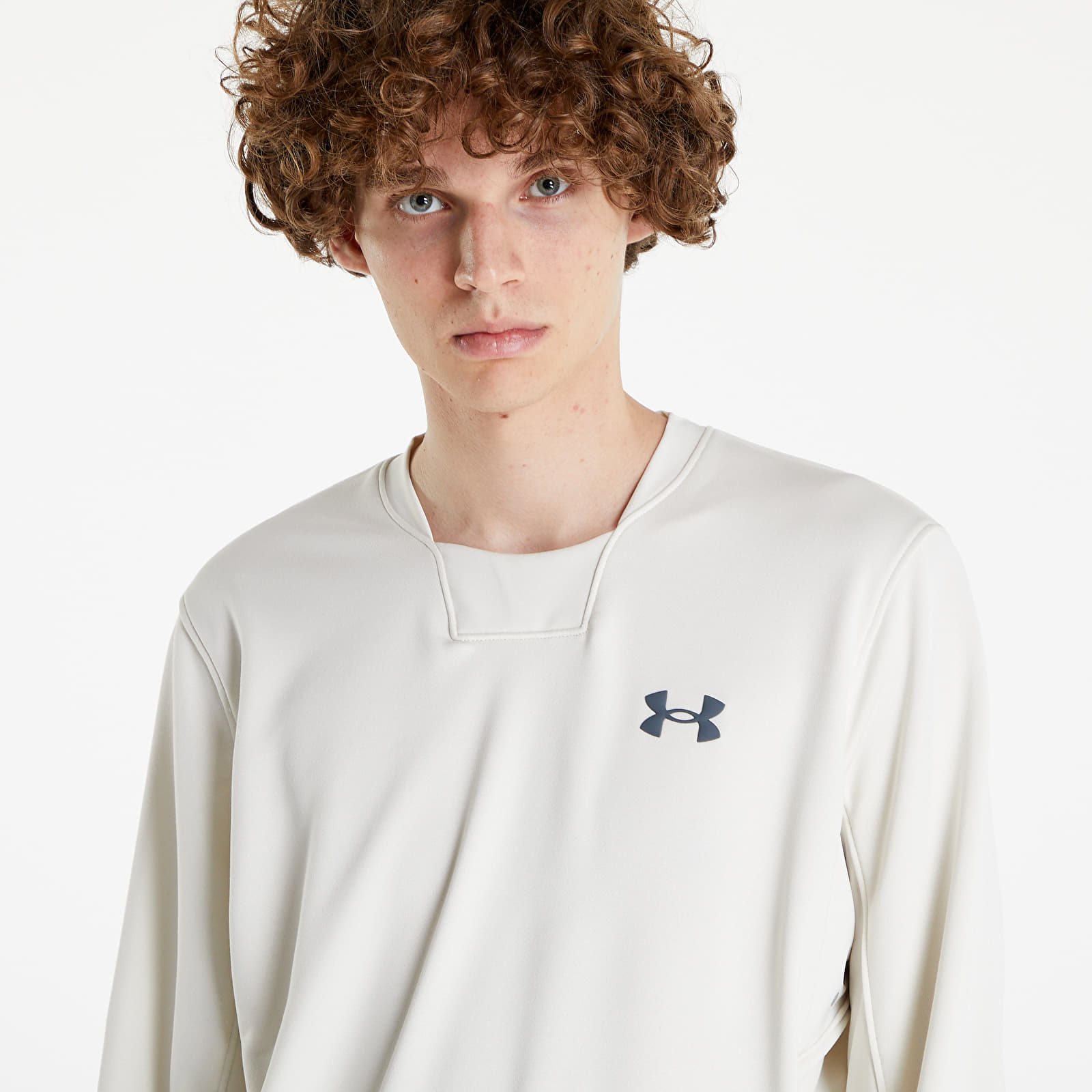 Mikiny Under Armour Armour Terry Crew Stone/ Pitch Gray
