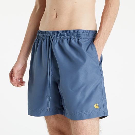 Maillot de bain Carhartt WIP Chase Swim Trunks Storm Blue Gold