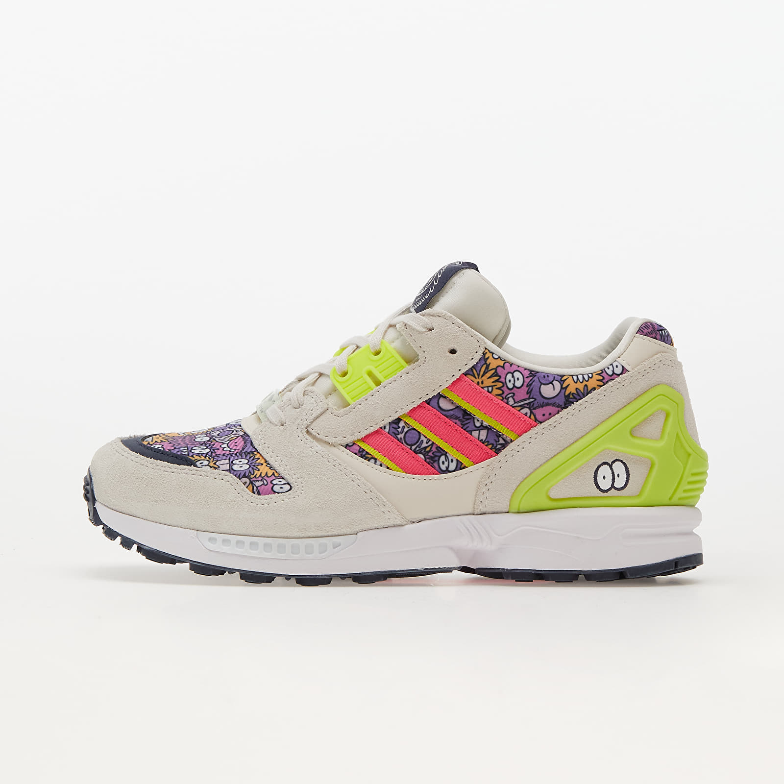 Vyriška avalynė adidas x Kevin Lyon ZX 8000 Core White/ Solar Pink/ Yellow