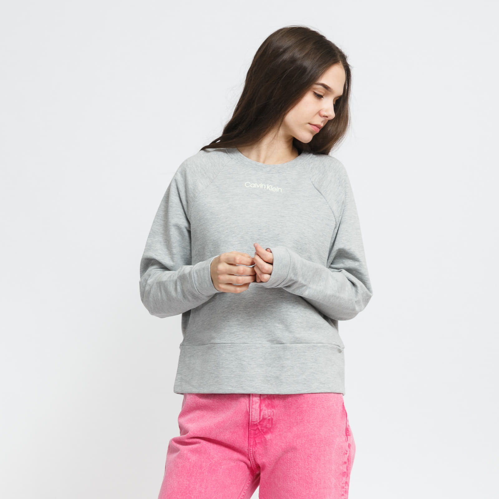 Hoodies and sweatshirts Calvin Klein LS Sweatshirt Melange Gray Footshop