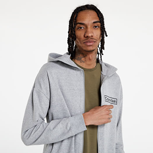 Gray calvin klein hoodie 2025