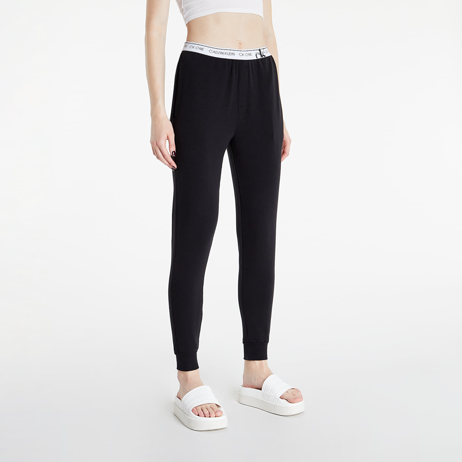 Womens black calvin klein joggers 2025