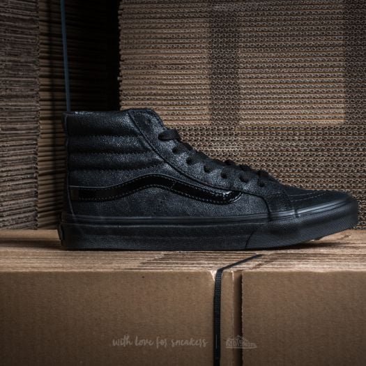 Vans sk8 hi slim black top
