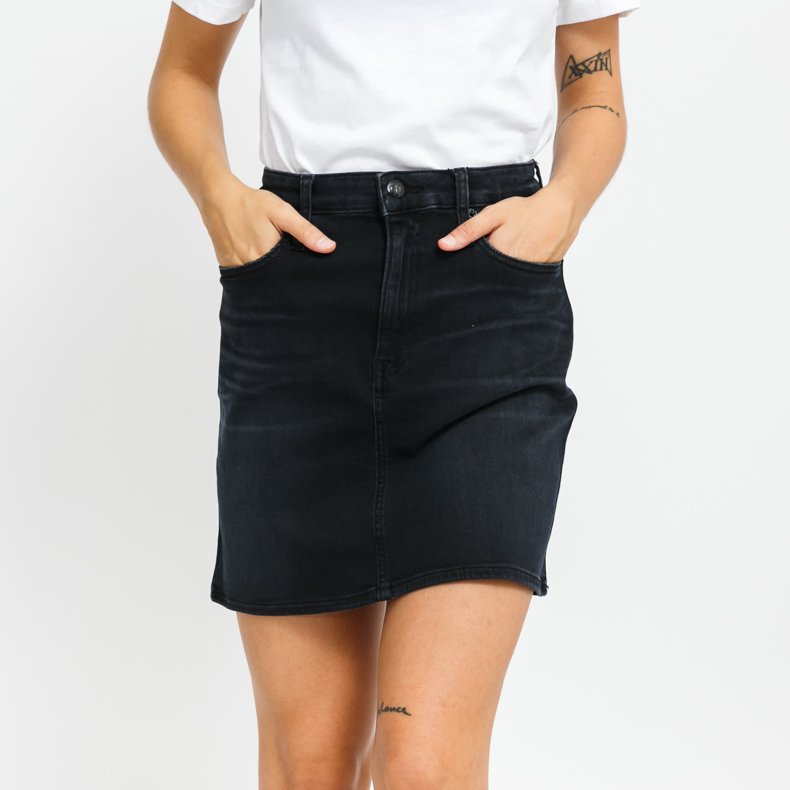Rokken CALVIN KLEIN JEANS HR Mini Skirt Denim Black