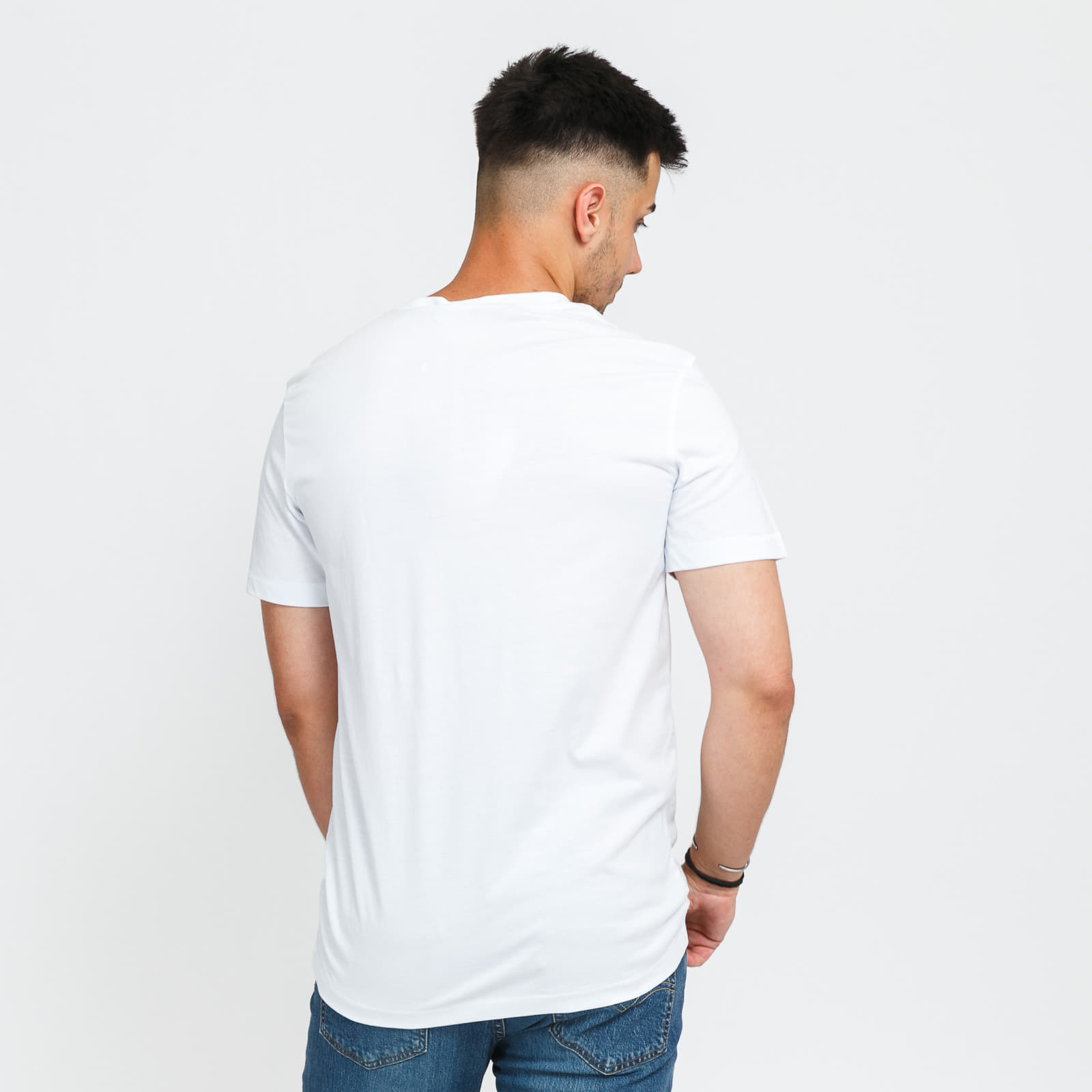 T-skjorter CALVIN KLEIN JEANS M Repeat Shadow Logo Pocket Tee White