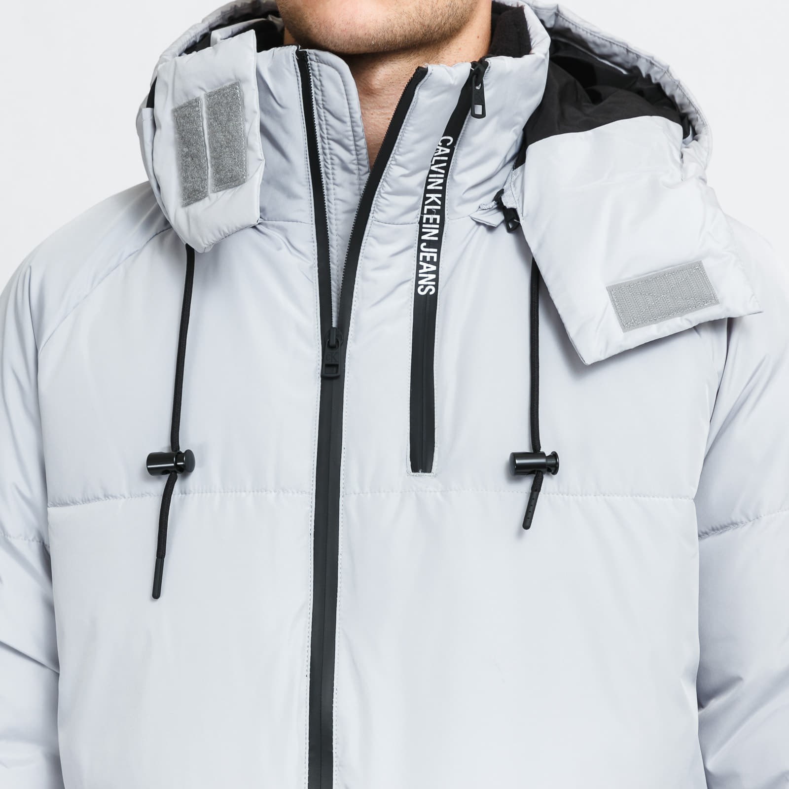 Calvin klein jeans reflective jacket deals