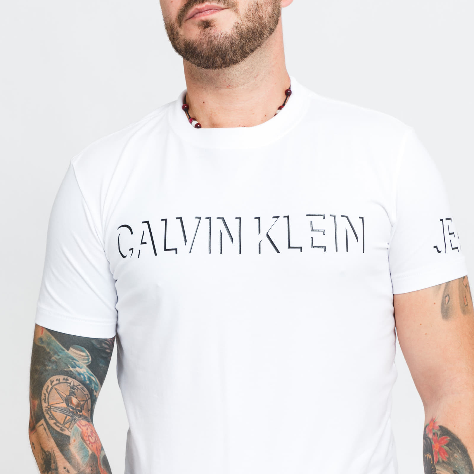 Tričká CALVIN KLEIN JEANS Shadow Logo Tee White