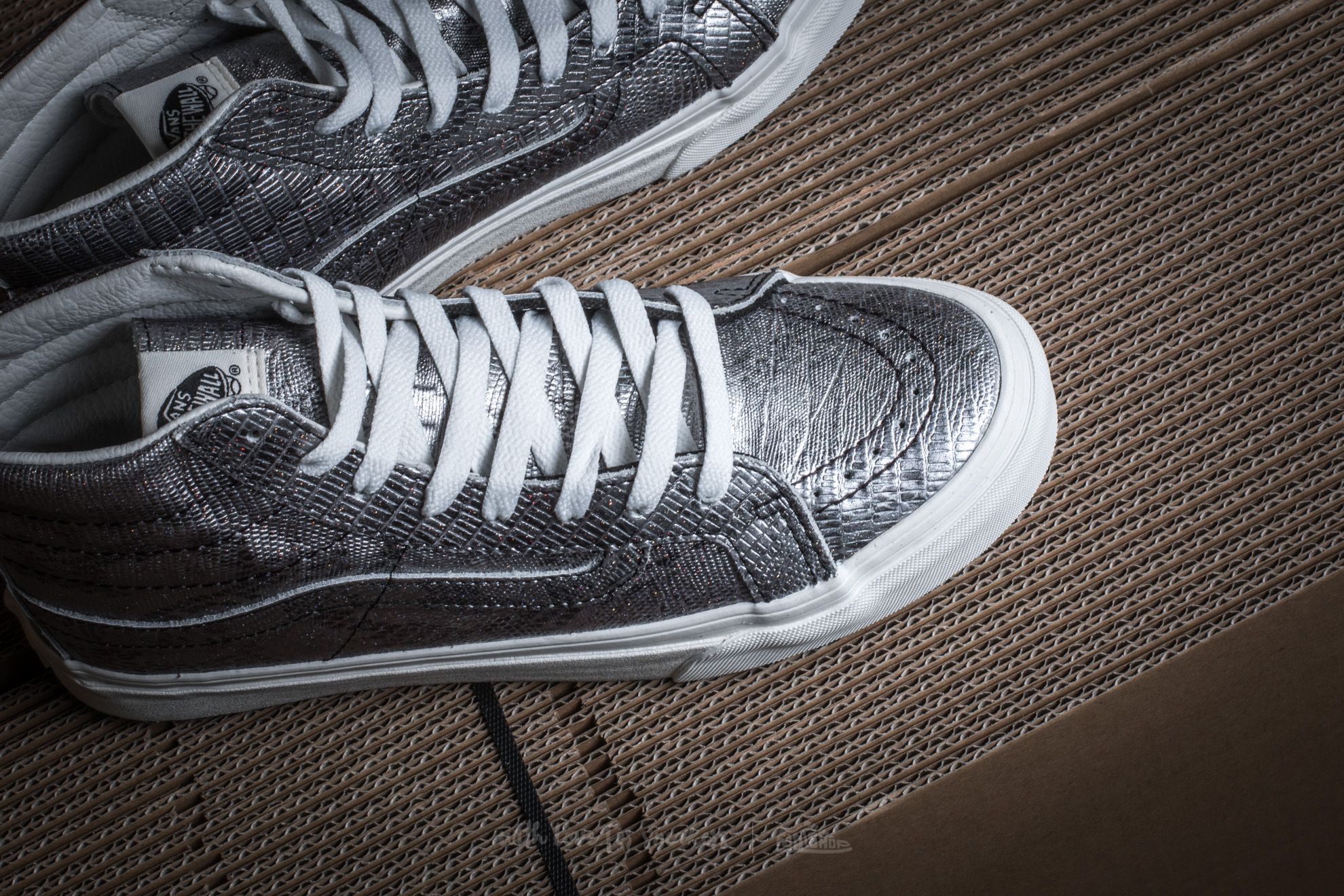 スニーカー VANS DISCO PYTHON SK8-HI SLIM Vans Sk8-Hi Slim (Disco Python) Black/ Blanc De Blanc | Footshop