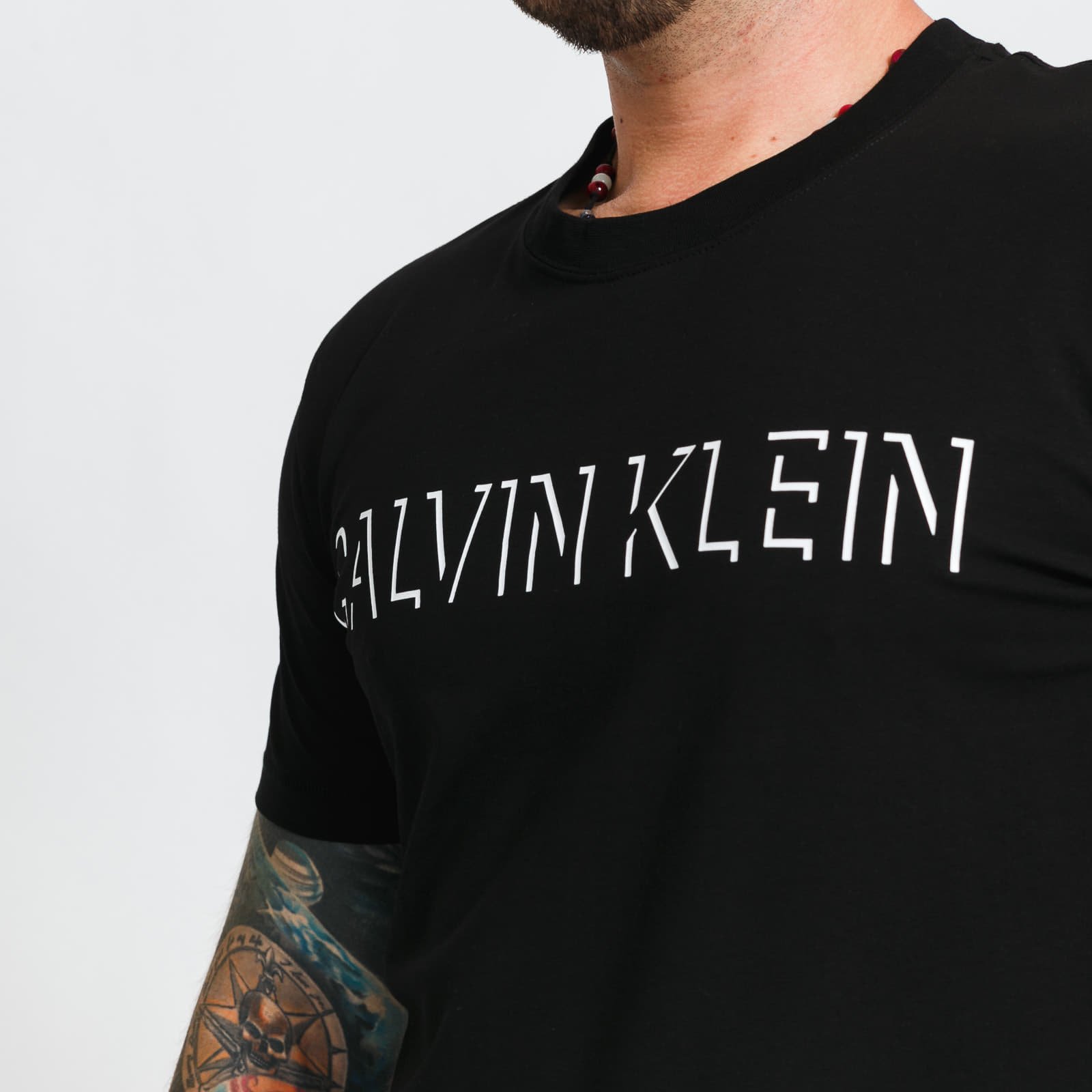 Trička CALVIN KLEIN JEANS Shadow Logo Tee Black