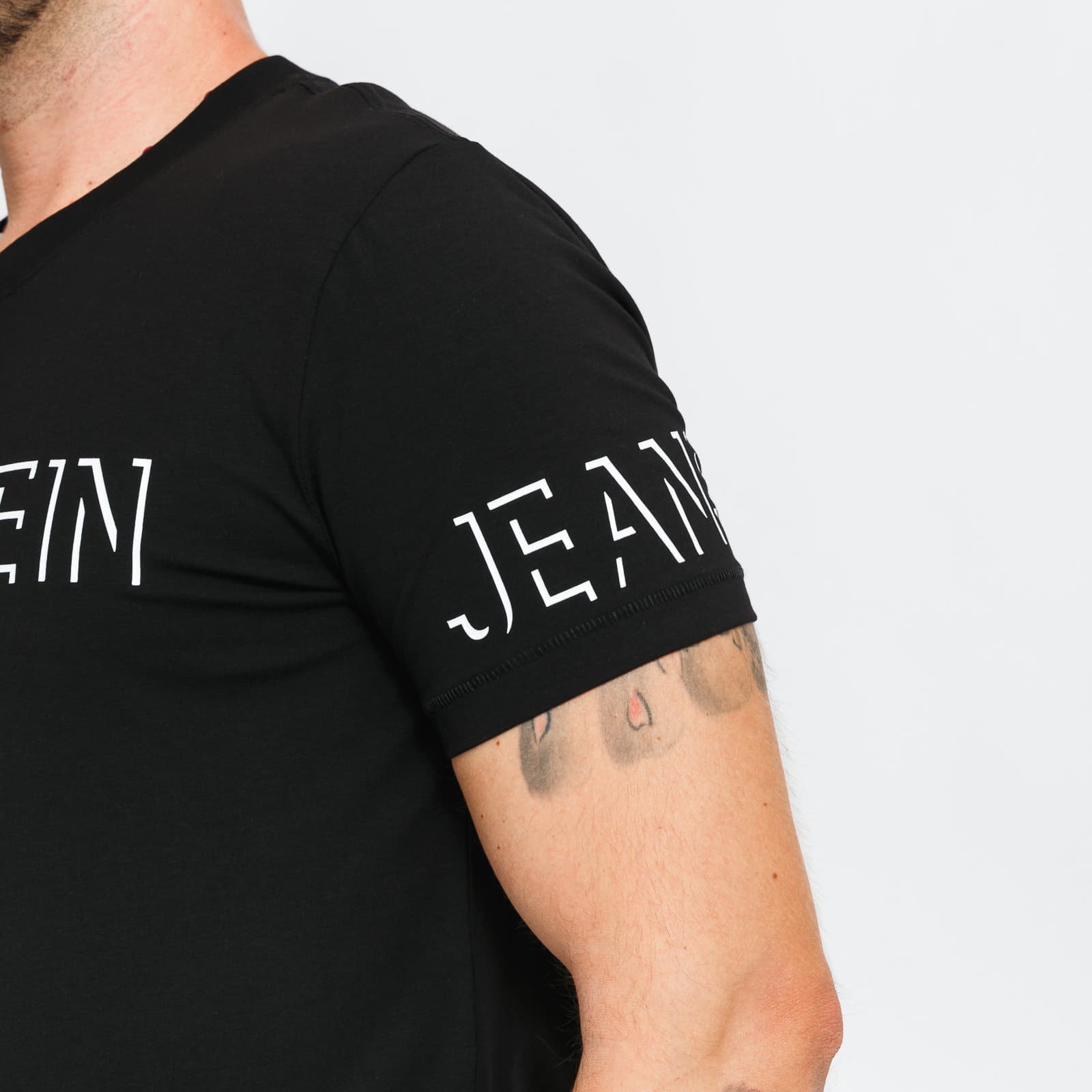 Trička CALVIN KLEIN JEANS Shadow Logo Tee Black
