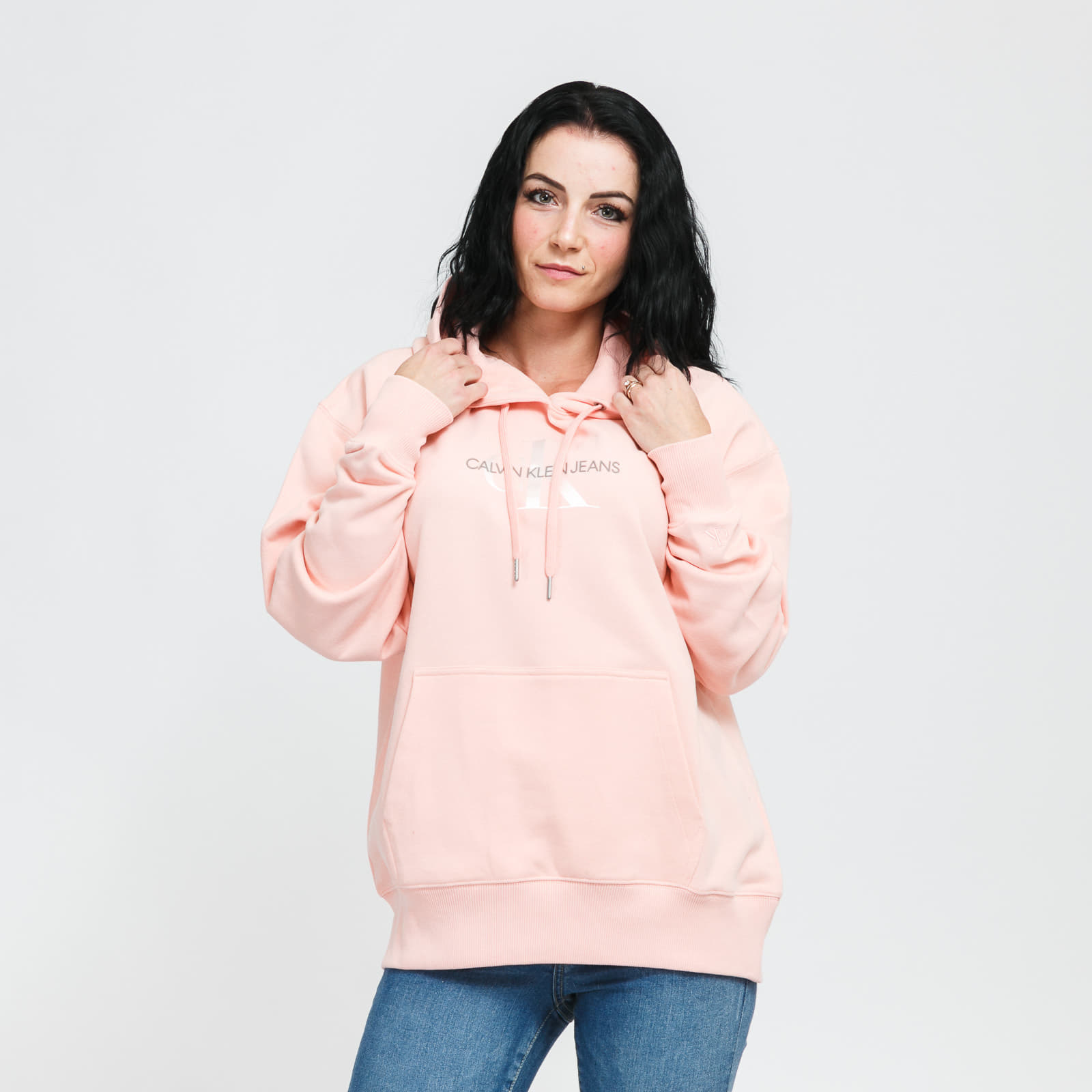 Calvin klein jeans online pink sweatshirt