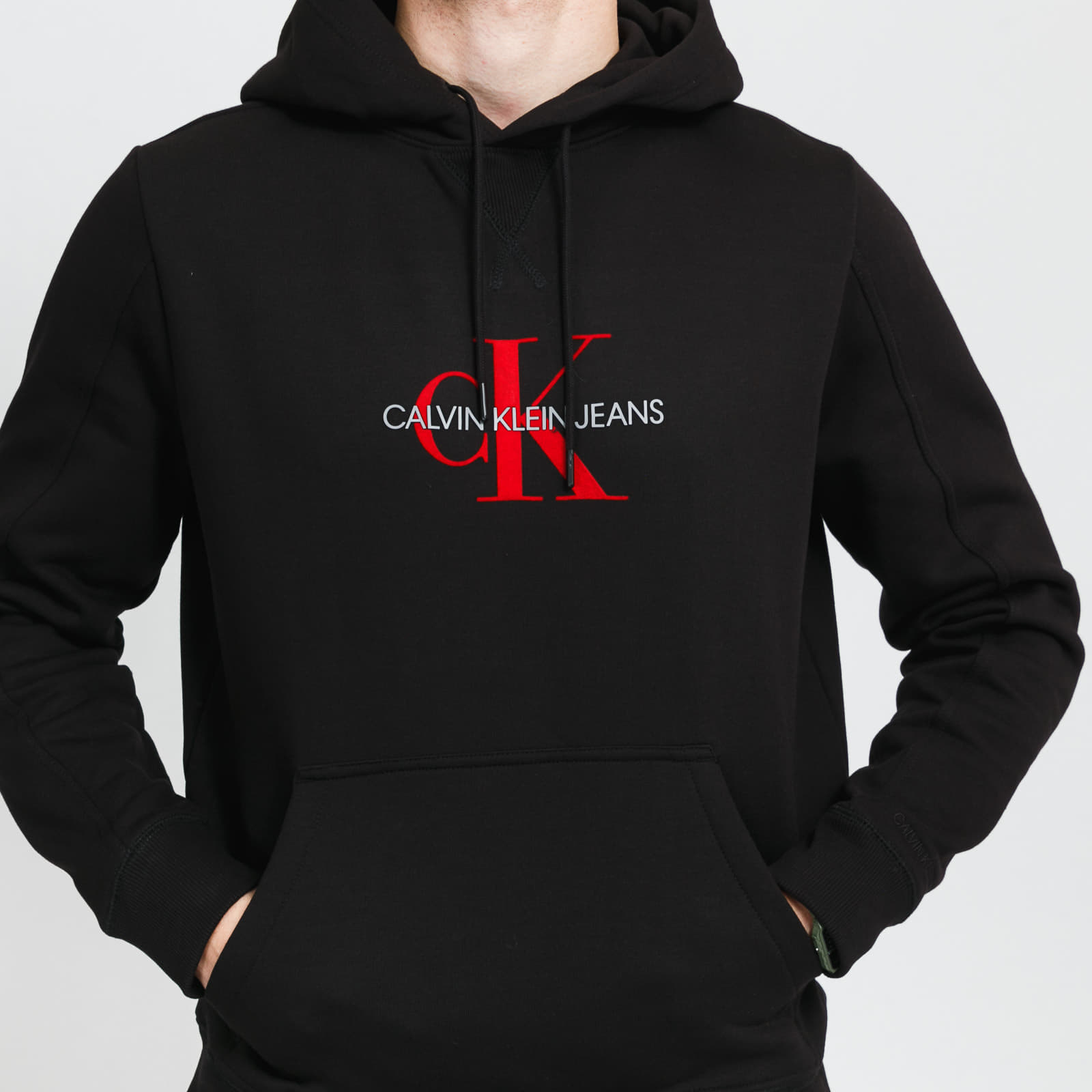 Hoodies e sweatshirts CALVIN KLEIN JEANS M Archival Monogram Fleece Hoodie Gray/ Beige/ Pink/ Black