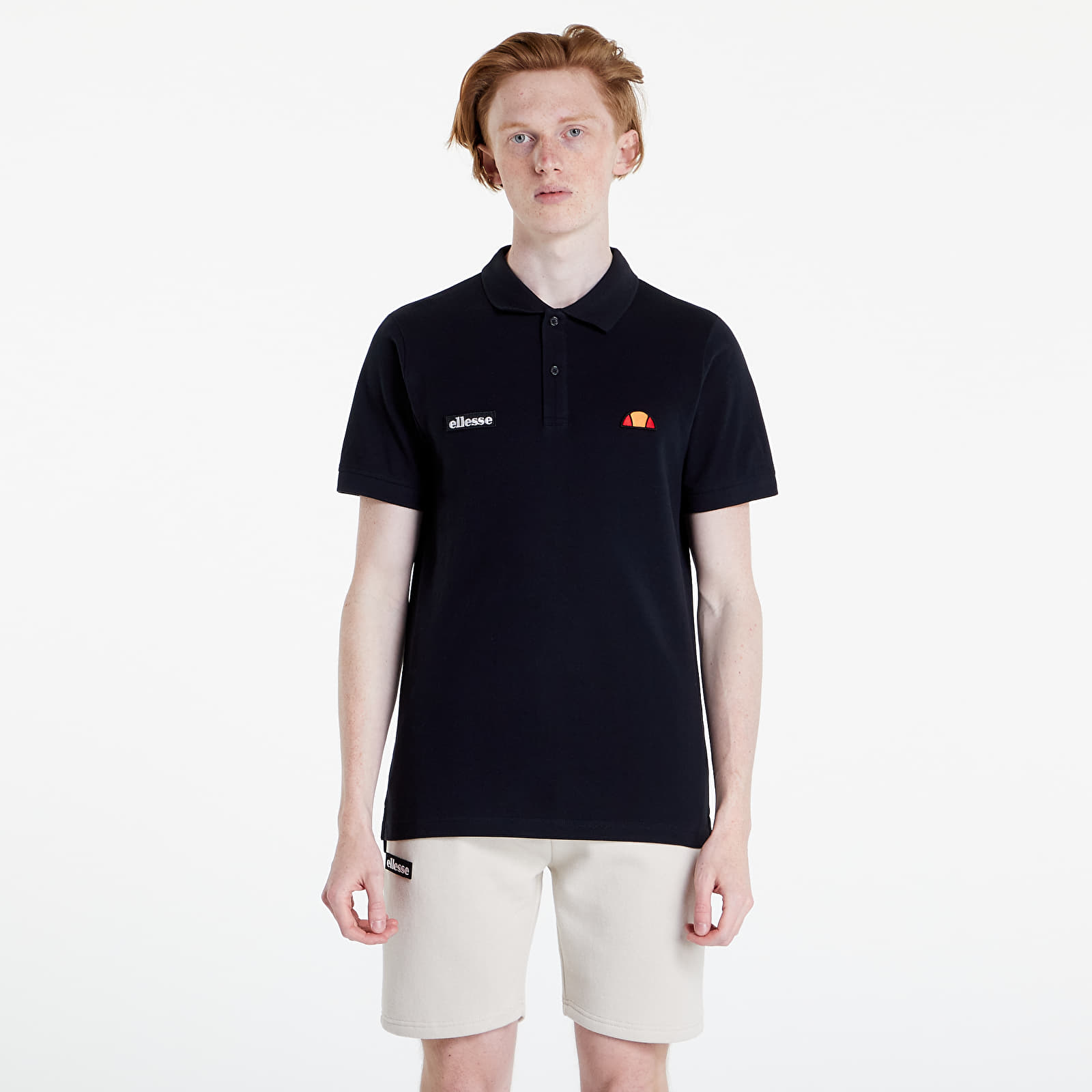 Tricouri  ellesse Montura Polo Black