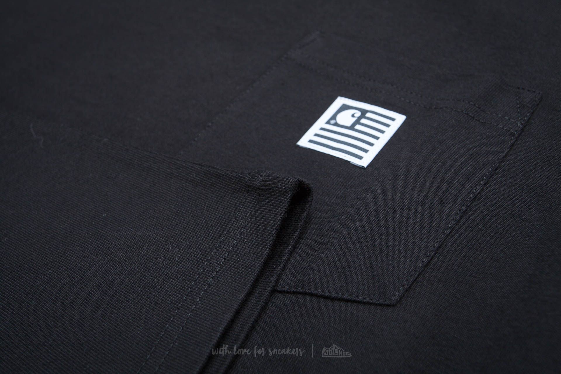 T-skjorter og skjorter Carhartt WIP Short Sleeve State Pocket T-Shirt Black
