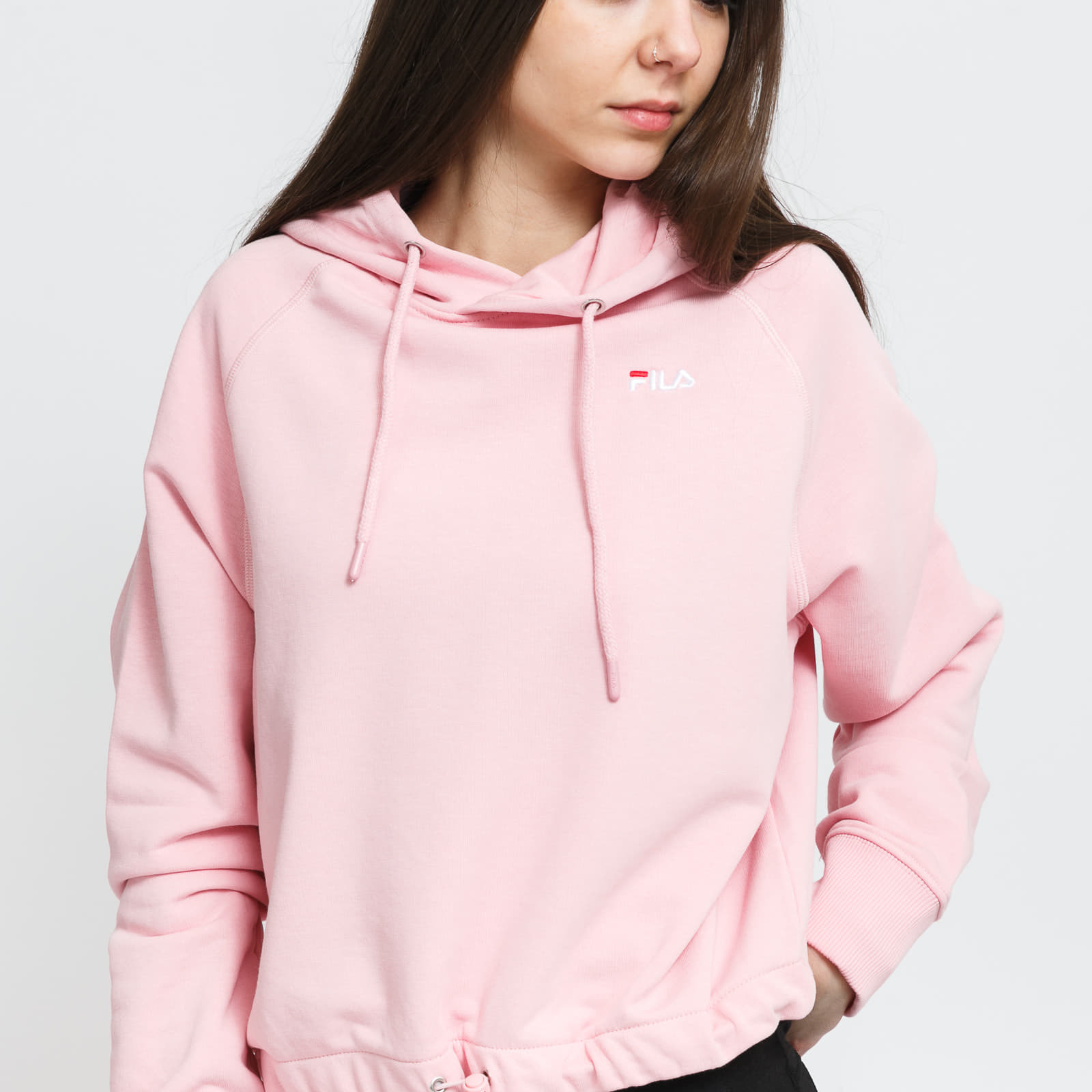 Hoodies and sweatshirts Fila Women Elaxi Cropped Hoody Pink Footshop