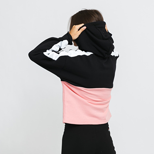 Hoodies and sweatshirts Fila W Damita Hoody Black/ Pink/ White