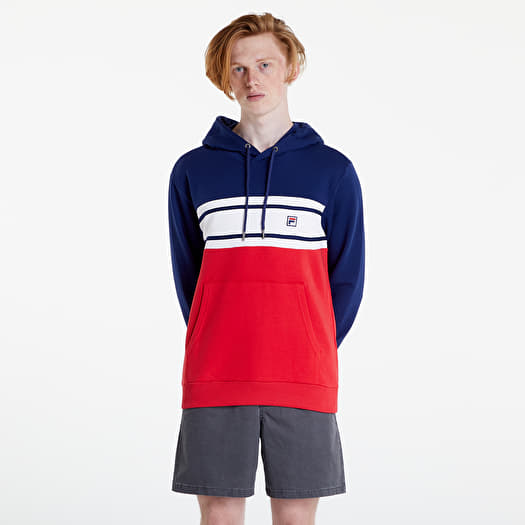 Fila hoodie blue white red store