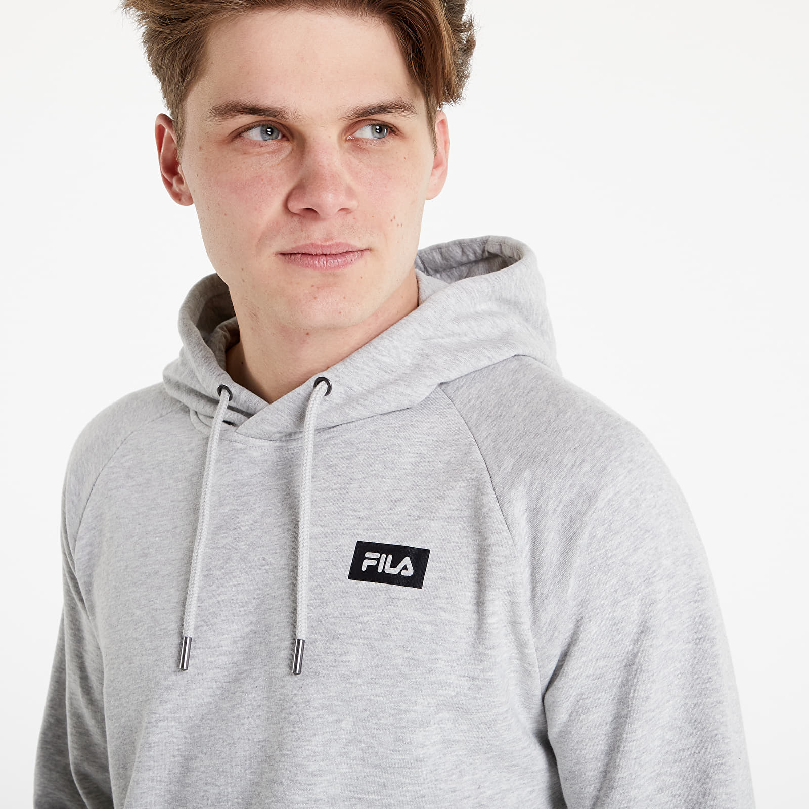 Grey fila hoodie deals