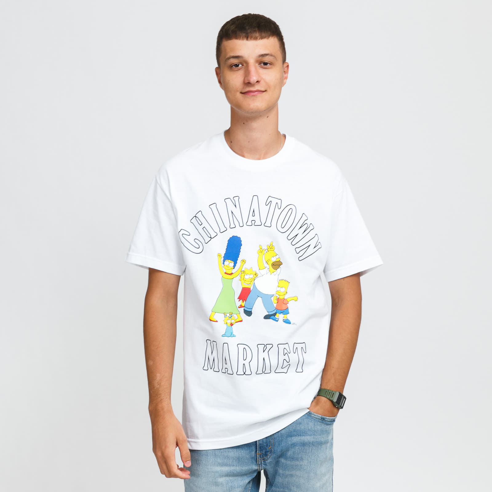 Tricouri  MARKET The Simpsons Family OG Tee White