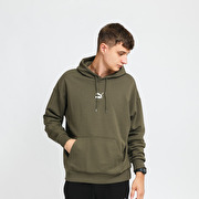 Olive store puma hoodie