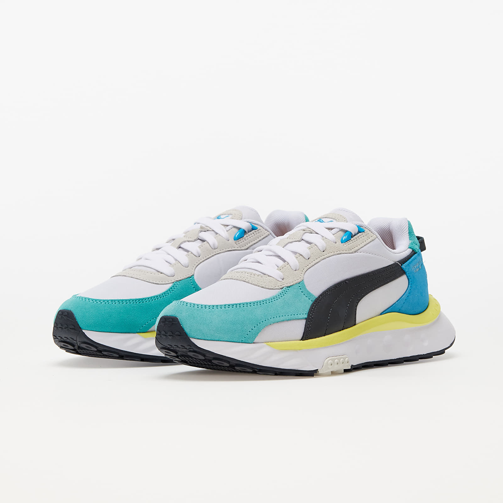 Men's shoes Puma Wild Rider Rollin' Elektro Aqua-Puma White
