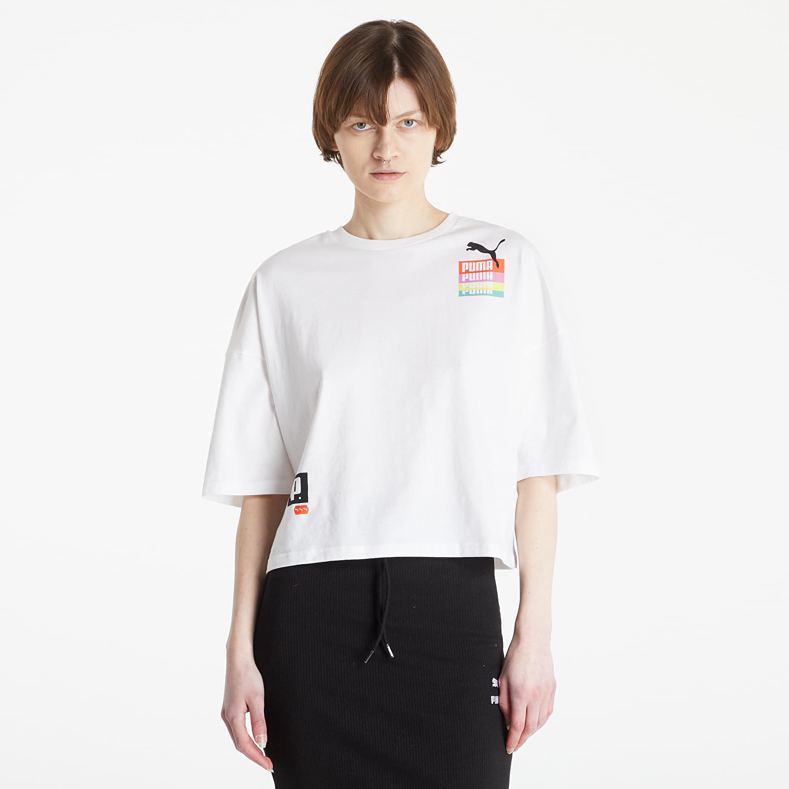 Marškinėliai Puma Brand Love Oversized Tee White