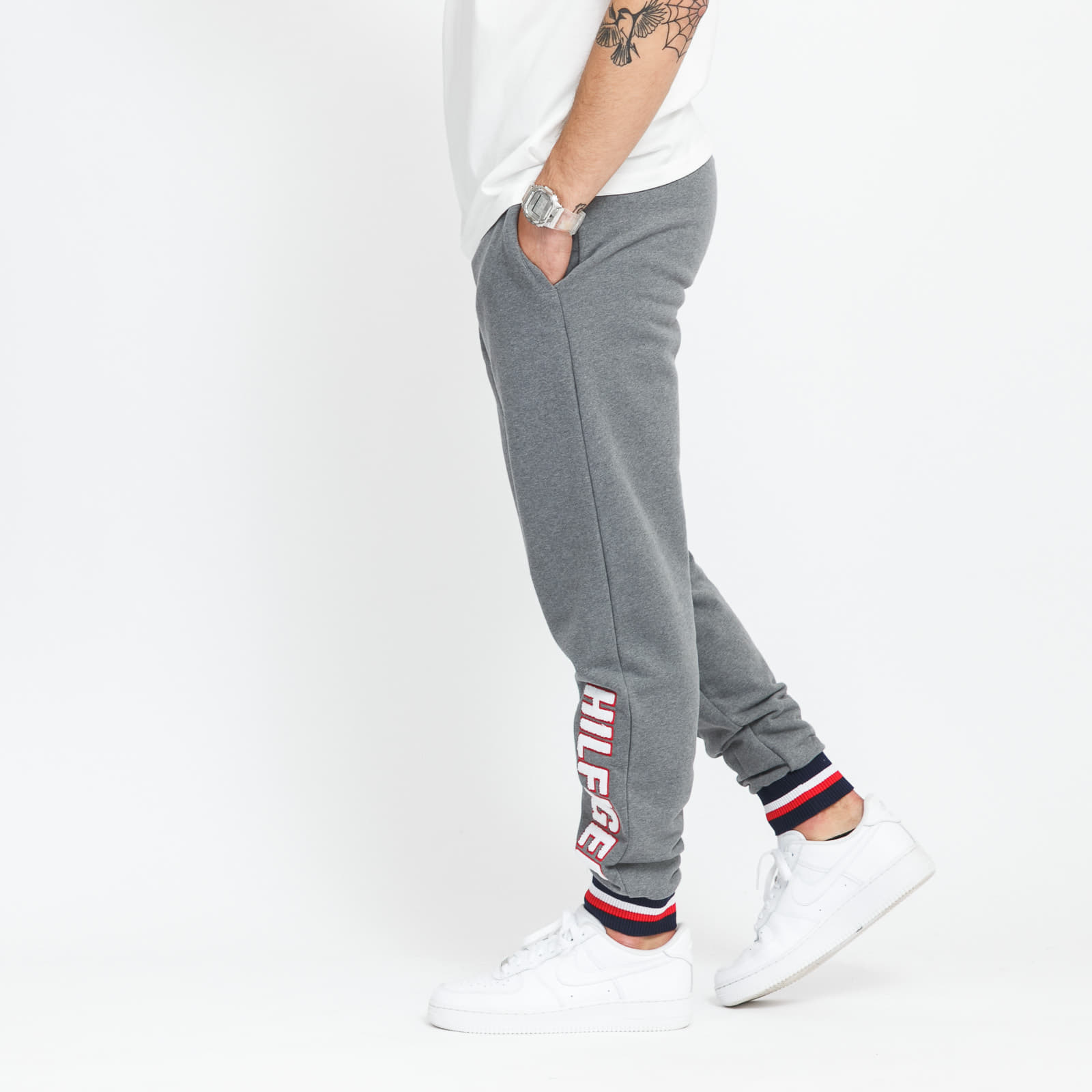 Pants and jeans Tommy Hilfiger Track Pant Melange Gray Footshop