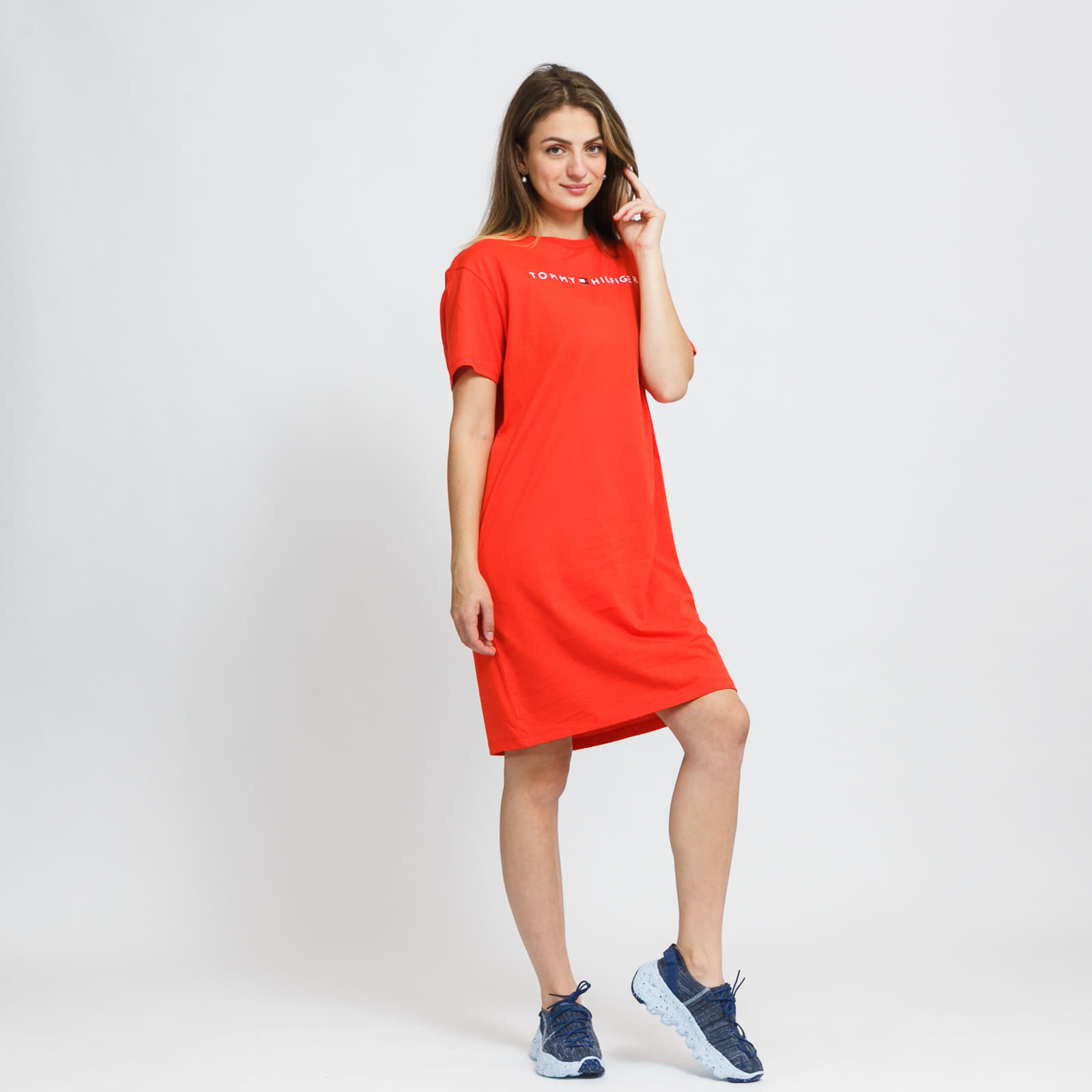 Dress Tommy Hilfiger RN Dress Half Sleeve Orange Footshop