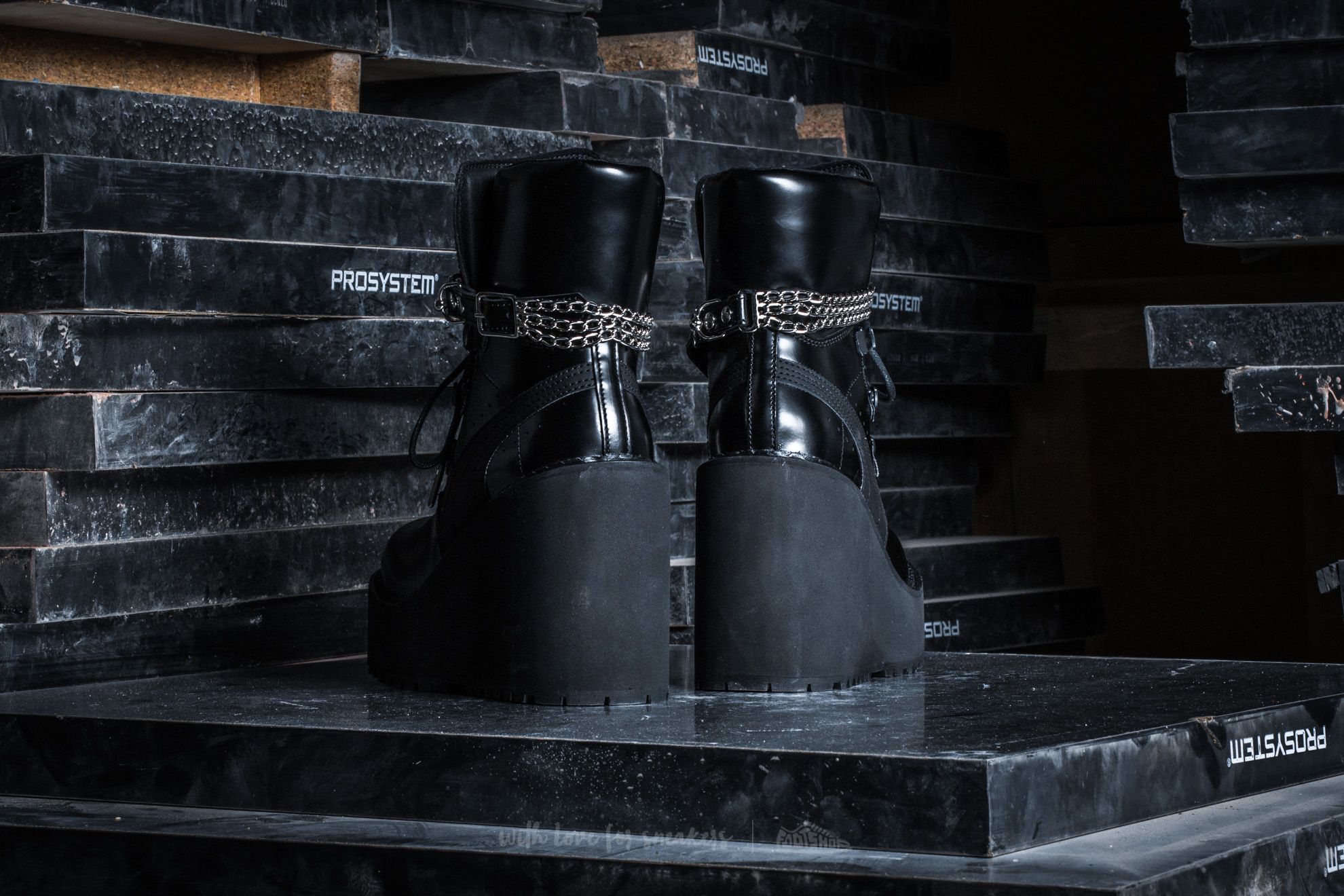 Women s shoes Puma x Rihanna Sneaker Boot Wedge Puma Black Black Puma Black Footshop